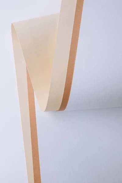 Beau fond de papier blanc et beige tendre — Photo de stock