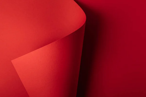 Papier décoratif rouge vif fond abstrait — Photo de stock