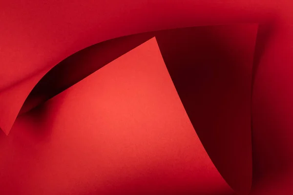 Vista de primer plano de fondo abstracto de papel decorativo rojo - foto de stock
