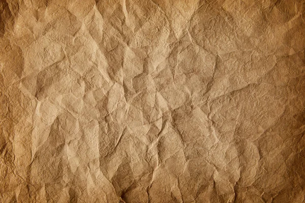 Vollbild des alten zerknitterten Papierhintergrundes — Stockfoto