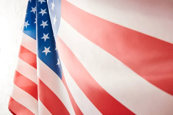 Nahaufnahme der Flagge der Vereinigten Staaten von Amerika — Stockfoto