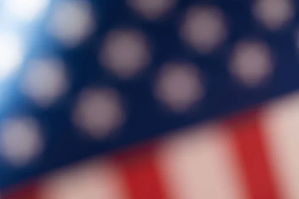 Blurred image of united states of america flag — Stock Photo