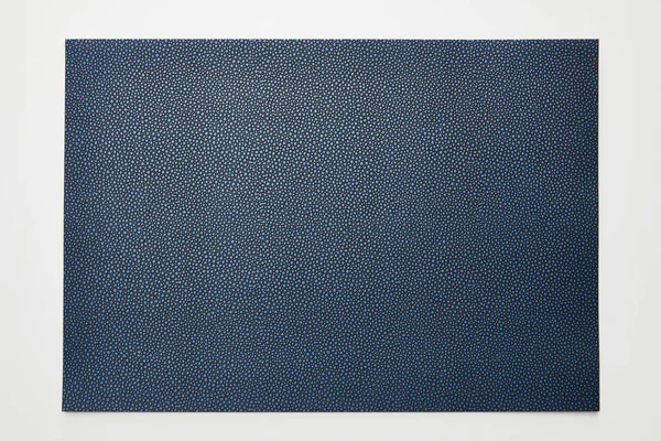 Top view of empty dotted blue paper on white background — Stock Photo