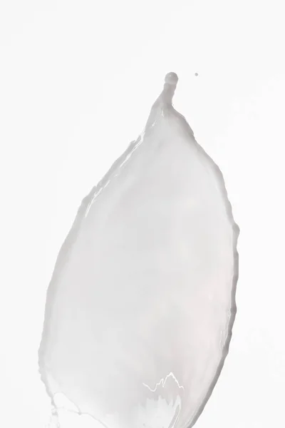 Pure fresh white milk splash isolated on white — Stock Photo