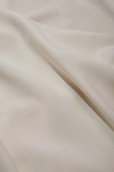 Close up view of white soft and crumpled silk cloth — Stock Photo