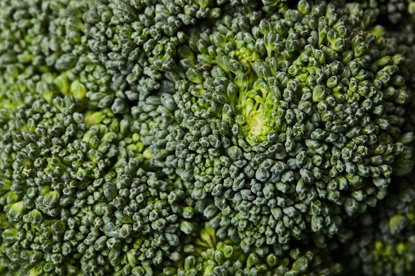 Primer plano de textura de brócoli verde fresco - foto de stock