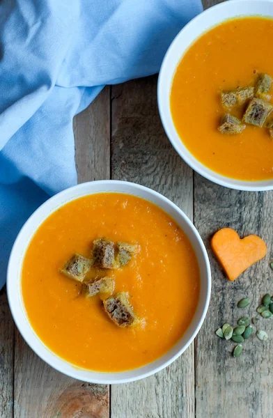 Sopa de calabaza casera —  Fotos de Stock