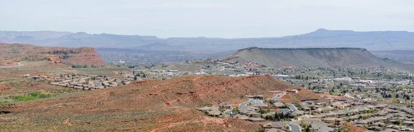 Desert and city panoramic views from hiking trails around St. George Utah around Beck Hill, Chuckwalla, Turtle Wall, Paradise Rim, and Halfway Wash trails in Western USA