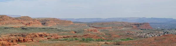 Desert and city panoramic views from hiking trails around St. George Utah around Beck Hill, Chuckwalla, Turtle Wall, Paradise Rim, and Halfway Wash trails in Western USA