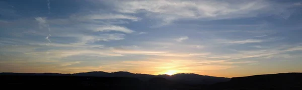 Desert Sunset Panoramic Views Hiking Trails George Utah Beck Hill — Stock Photo, Image