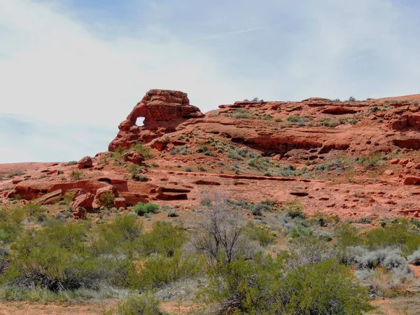 Wüste Panoramablick Von Wanderwegen Rund George Uta Beck Hill Chuckwalla — Stockfoto
