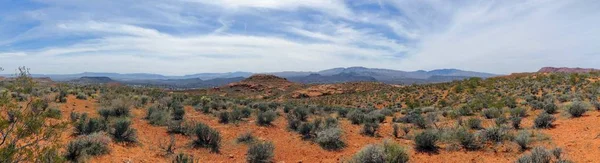 Vistas Panorámicas Del Desierto Desde Rutas Senderismo Alrededor George Utah — Foto de Stock
