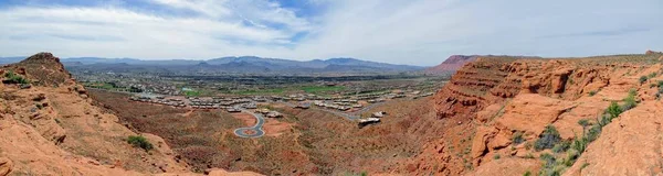 Έρημο Και Πόλη Πανοραμική Θέα Από Μονοπάτια Γύρω Από George — Φωτογραφία Αρχείου