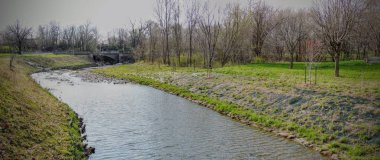  Nehir, ağaç ve park sayısı Indianapolis Indiana fasulye Creek Garfield Park çevresinde