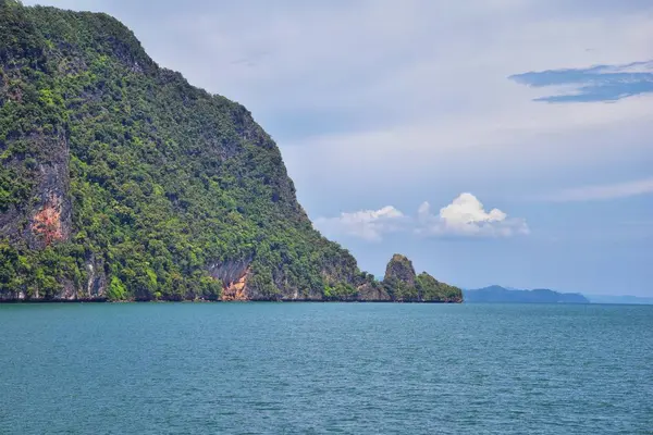 Insel Meerblick Der Nähe Von Phuket Thailand Mit Blauem Türkisfarbenem — Stockfoto