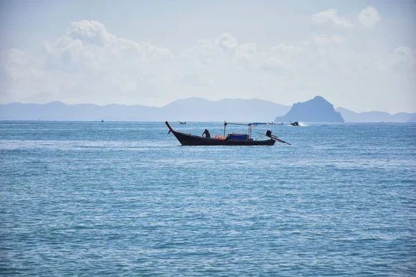 Island Havsutsikt Nära Phuket Thailand Med Blues Turkos Och Gröna — Stockfoto