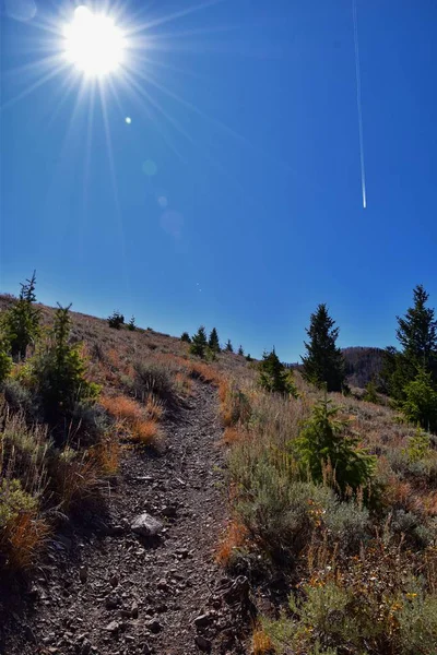 Blick Vom Butterfield Canyon Auf Die Oquirrh Kette Entlang Der — Stockfoto