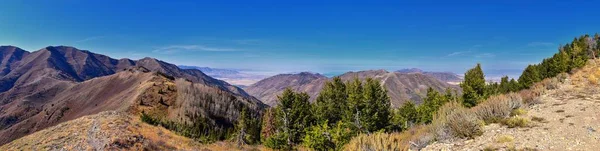 Landschap Uitzicht Tooele Van Het Oquirrh Gebergte Wandelen Backpacken Langs — Stockfoto