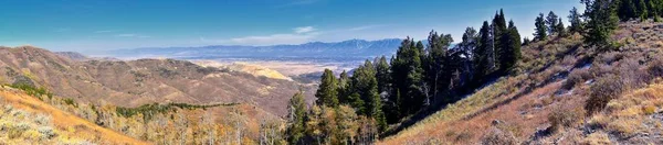 Landskapsutsikt Över Tooele Från Oquirrh Mountains Vandring Och Backpacking Längs — Stockfoto