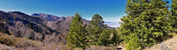 Landschaftsansichten Von Tooele Vom Oquirrh Gebirge Beim Wandern Und Rucksackwandern — Stockfoto