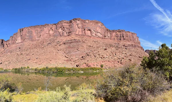 Moab Panorama Views Colorado River Highway 128 Utah Hal Jackass — Stock Photo, Image