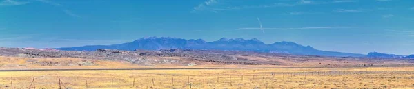 Moab Panorama Uitzicht Woestijn Bergketens Langs Highway 191 Utah Tussen — Stockfoto