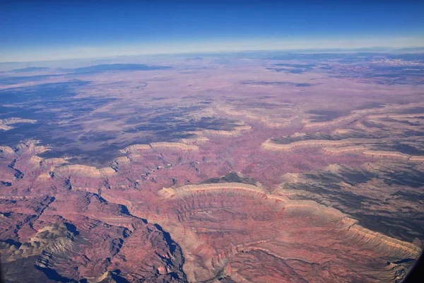 Grand Canyon National Park Arizona Flygfoto Från Flygplan Unesco World — Stockfoto