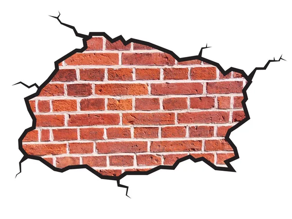 sticker ciant, invoice the colored wall brick, uneven texture, brick,