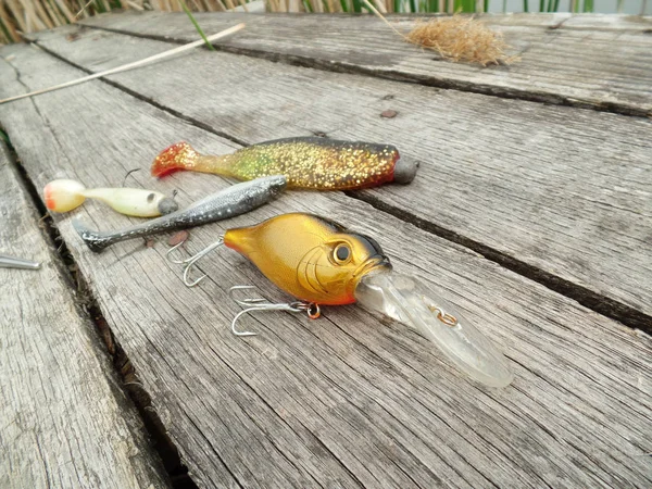 Varios Aparejos Pesca Para Depredadores —  Fotos de Stock