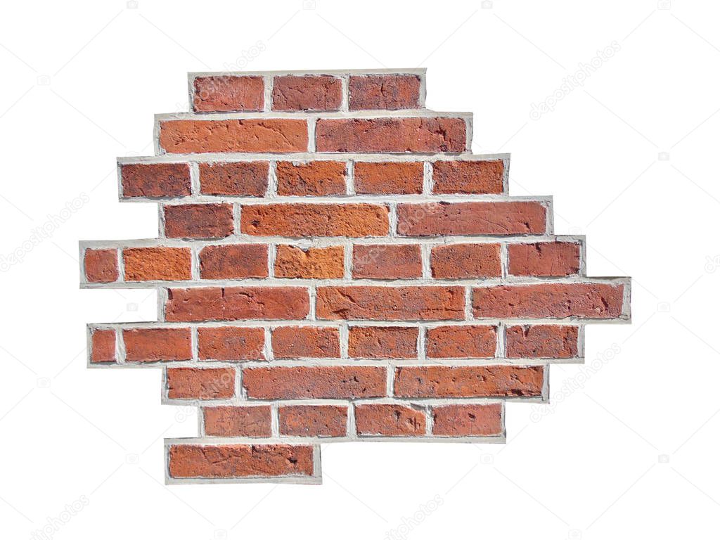 background, texture of the colored wall brick, uneven texture, brick, 