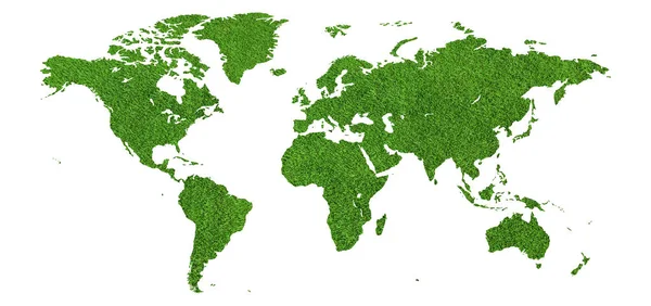 Rnokolorowa Kaart Onze Aarde Wereld Kaart Met Alle Continenten — Stockfoto