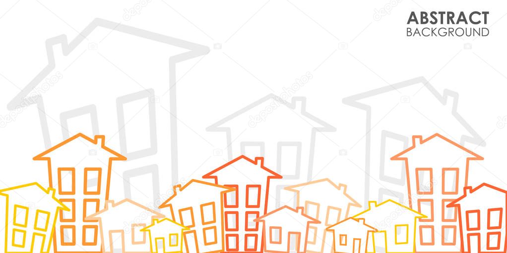 houses, apartments, real estate, skyscrapers, graphics vector showing the city 