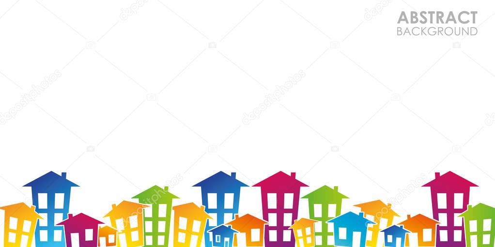 houses, apartments, real estate, skyscrapers, graphics vector showing the city 