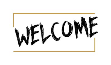 Mektup işareti hoş geldiniz, yabancıları hoş geldiniz, arkadaşlar hoş geldiniz 