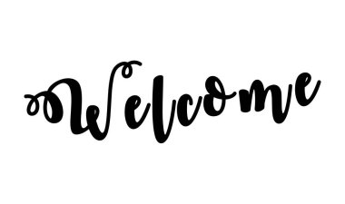 Mektup işareti hoş geldiniz, yabancıları hoş geldiniz, arkadaşlar hoş geldiniz 