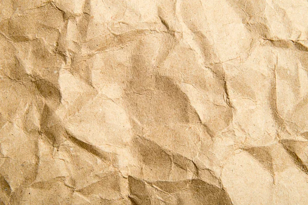 Abstrakta textur skrynklig brunt papper bakgrund — Stockfoto