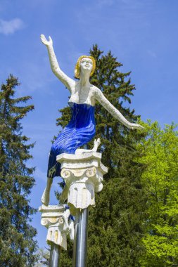 Heykel orman Bahar - park küçük batıda bohem kaplıca kenti Marianske Lazne (Marienbad) - Çek Cumhuriyeti tarafından muse