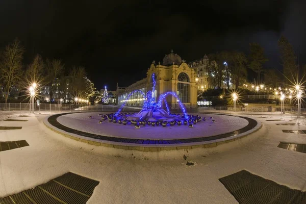 Spa architectuur in winter - Tsjechië — Stockfoto