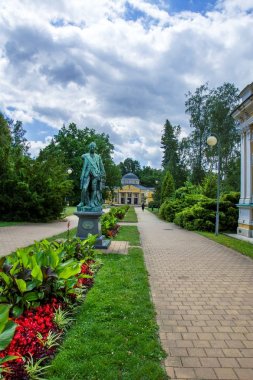 Maden suyu Hall Glauber - küçük kaplıca kenti Frantiskovy Lazne (Franzensbad) Çek Cumhuriyeti (bölge Karlovy Vary batı kısmında yaylar.)