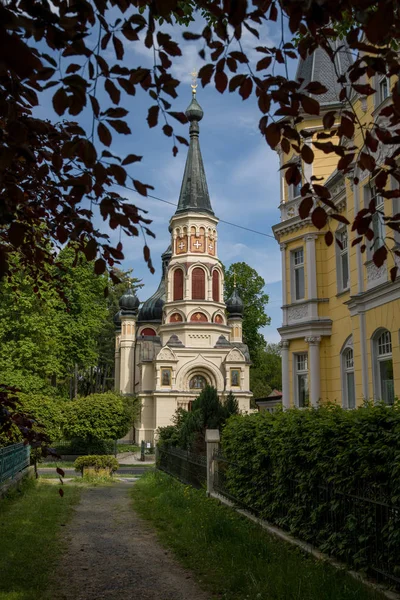 Orthodox Church Holy Princess Olga Kiev Frantiskovy Lazne Franzensbad Czech — Stock Photo, Image