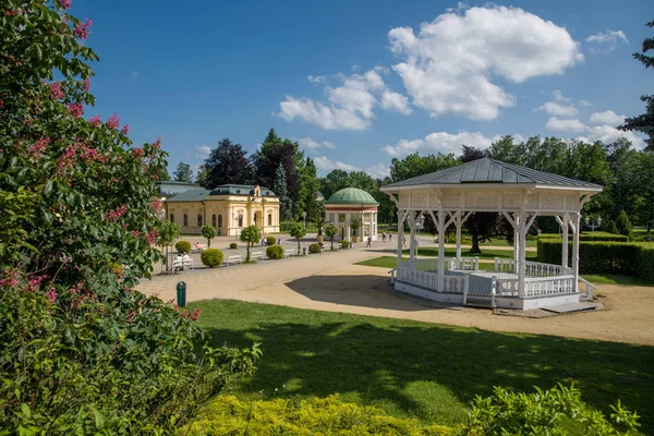 Pedestrian Precinct Center Resort Frantiskovy Lazne Franzensbad Great Bohemian Spa — Stock Photo, Image