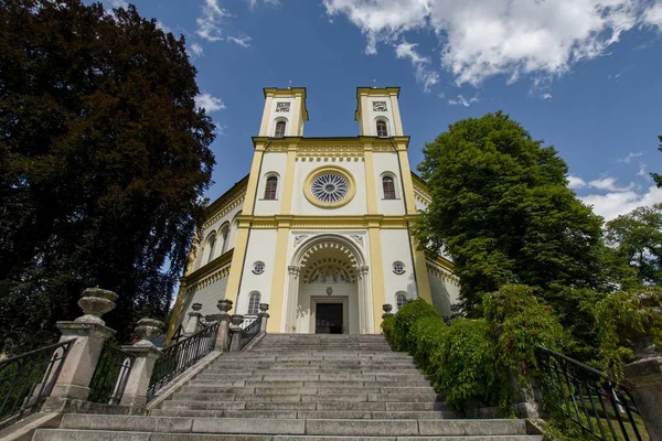 Iglesia Católica Marianske Lazne Marienbad República Checa — Foto de Stock