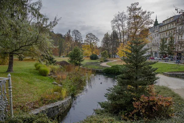 Spa Parkı Marianske Lazne Marienbad Çek Cumhuriyeti — Stok fotoğraf