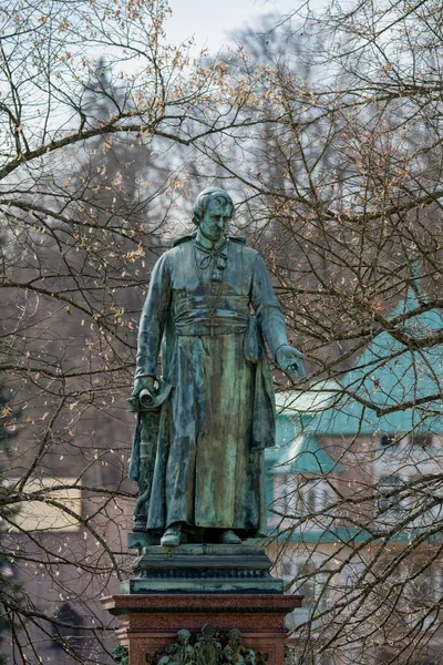 Άγαλμα Του Μοναστηριού Tepla Abbot Reitenberger Ένας Από Τους Ιδρυτές — Φωτογραφία Αρχείου