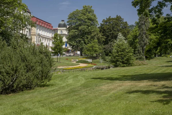 Central Spa Park Marianske Lazne Marienbad Csehország — Stock Fotó