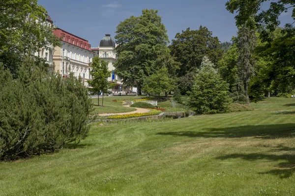 中央温泉公园 Marianske Lazne Marienbad 捷克共和国 — 图库照片