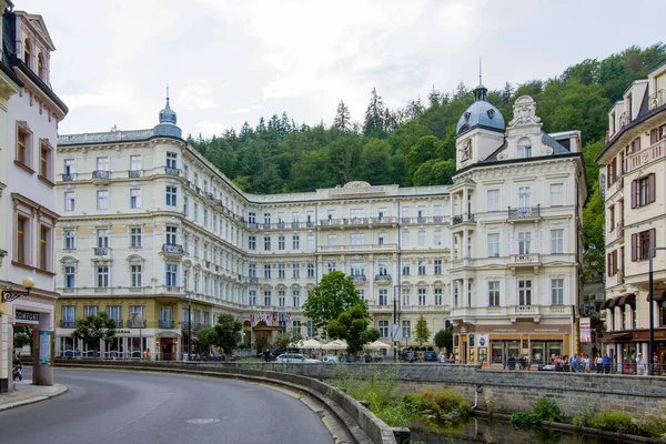 Karlowe Wary Czechy Sierpnia 2019 Grandhotel Pupp Karlowych Warach Karlsbad — Zdjęcie stockowe