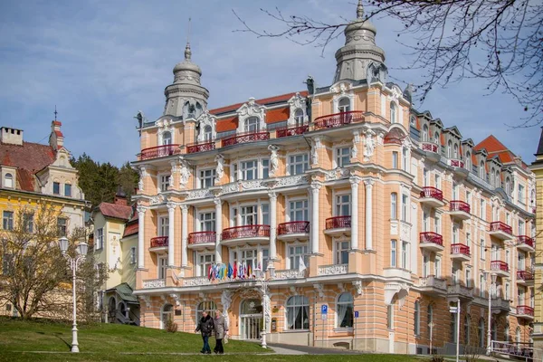 Marianske Lazne Czech Republic April 2019 Hotel Hvzda Stern Small — Stock Photo, Image