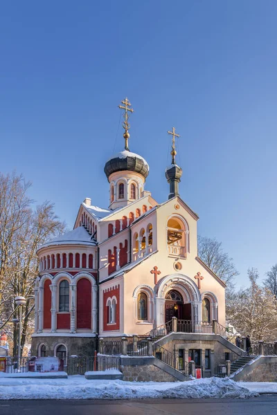Iglesia Ortodoxia Rusa Ciudad Balneario Marianske Lazne Marienbad República Checa — Foto de Stock