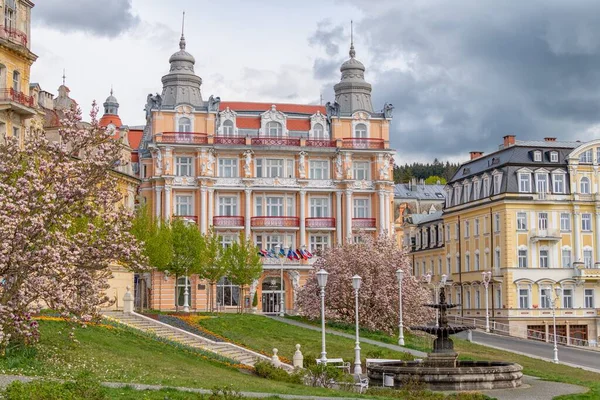 Marianske Lazne République Tchèque Avril 2020 Hôtel Spa Hvzda Marianske — Photo